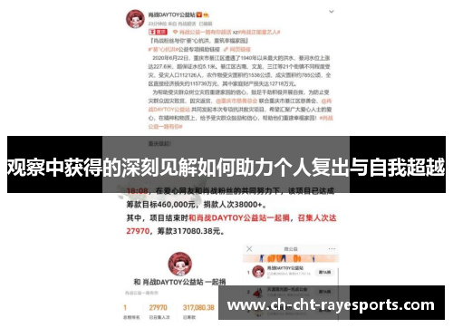 观察中获得的深刻见解如何助力个人复出与自我超越 观察中获得的深刻见解如何助力个人复出与自我超越